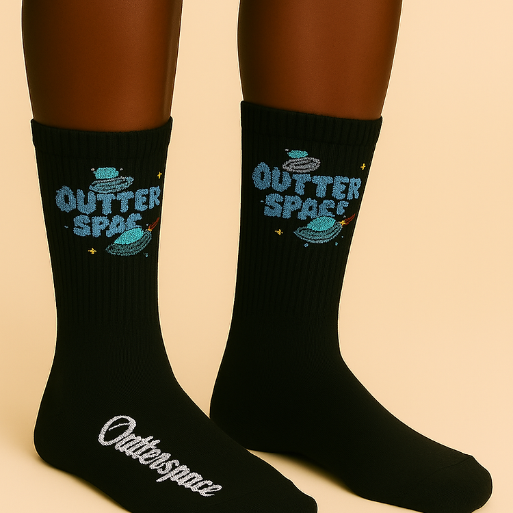 LOGO SOCKS - BLACK