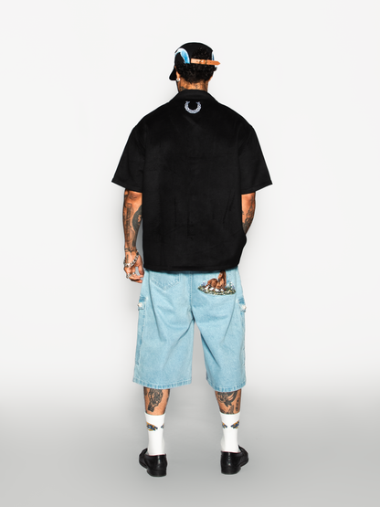 Black Embellish Cowboy Shirt