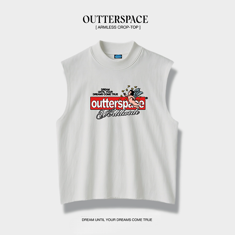 ANGEL ARMLESS CROP-TOP