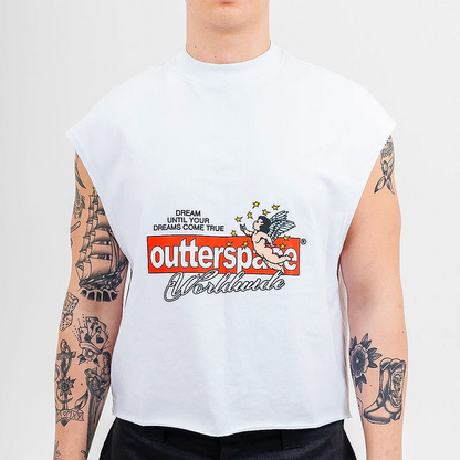 ANGEL ARMLESS CROP-TOP